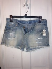 New Aeropostale Jean Shorts SIze 4 Distressed Super Cute