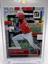 ⚾️🔥2022 Donruss Elly De La Cruz (RC) Rated Prospect Vector Prizm SSP Rookie🔥⚾️