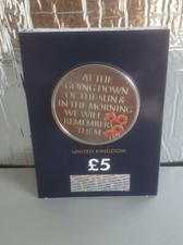 2021 The Remembrance Day £5 Five Pounds BUNC NEW