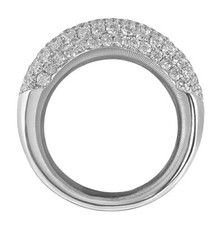 3Ct Round Cut DSimulated Diamond Half Cluster Wedding Band 14K White Gold Plated