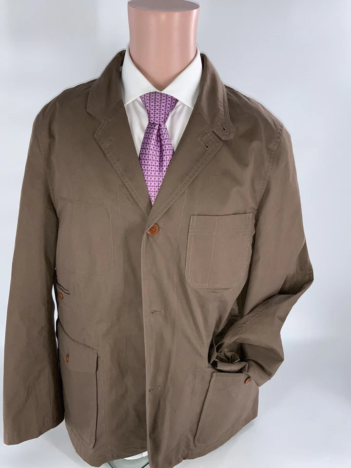 Ben Sherman Blazer Jacket XXL Brown Cotton 3B 1V Func Cuffs LNWOT YGI D3-44 - Image 2 of 4