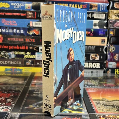 Moby Dick 1956 VHS Tested Gregory Peck Orson Welles Herman