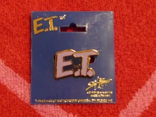 VINTAGE E.T. THE EXTRA-TERRESTRIAL LOGO Pinback/Brooch/Pin NEW Star Power