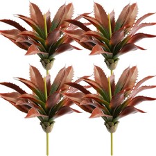 4 Pcs Artificial Succulents Plants Large Fake Faux Unpotted Artificial Succul...