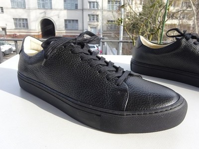 SNEAKY STEVE Moore Herren Schuhe Sneaker Leder Schwarz Portugal Gr.44(UK10) Neu