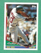 1994 Topps Baseball - Andre Dawson #595 Red Sox HOF