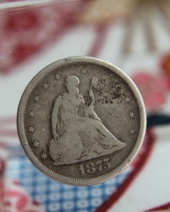 1875 Seated Liberty Twenty Cent Piece 20C