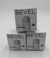 BEVEL Razor Blades, Double Edged - 20ct each (total 60 blades) LOT OF 3