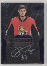 2020 SPx UD Black Lustrous Rookie Signatures Spectrum 2/25 Josh Norris Auto 01g1