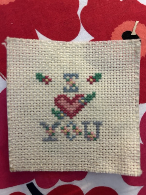 I Love You Cross Stitch 