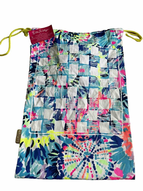 NWT GWP LILLY PULITZER Beach Game Bag Backpack Checkers Backgammon Dice DIVE IN