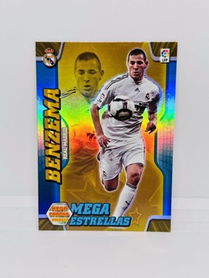 2010-11 Panini Megacracks KARIM BENZEMA MGK La Liga Mega Estrellas Madrid #390