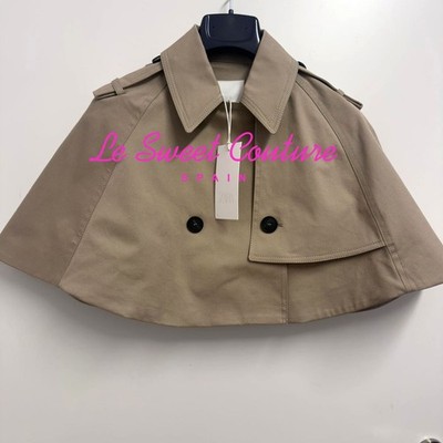 ZARA WOMAN SS26 ZW COLLECTION LIMITED EDITION CROPPED TRENCH COAT 2724/337/533