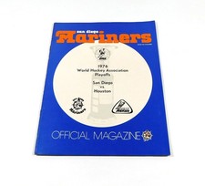 1975-76 Houston Aeros vs San Diego Mariners WHA Hockey Playoff Program