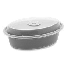 Pactive OC16B Newspring Versatainer Microwavable Containers, Oval, 16 Oz, 6.8 X