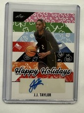 2025 Leaf Happy Holidays J.J. Taylor Autograph NORTHERN ILLINOIS AUTO JJ