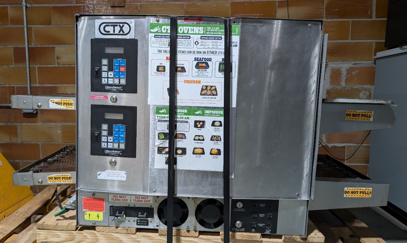 2018 Middleby Marshall CTX DZ33 Double Stack Electric Conveyor Oven 208V