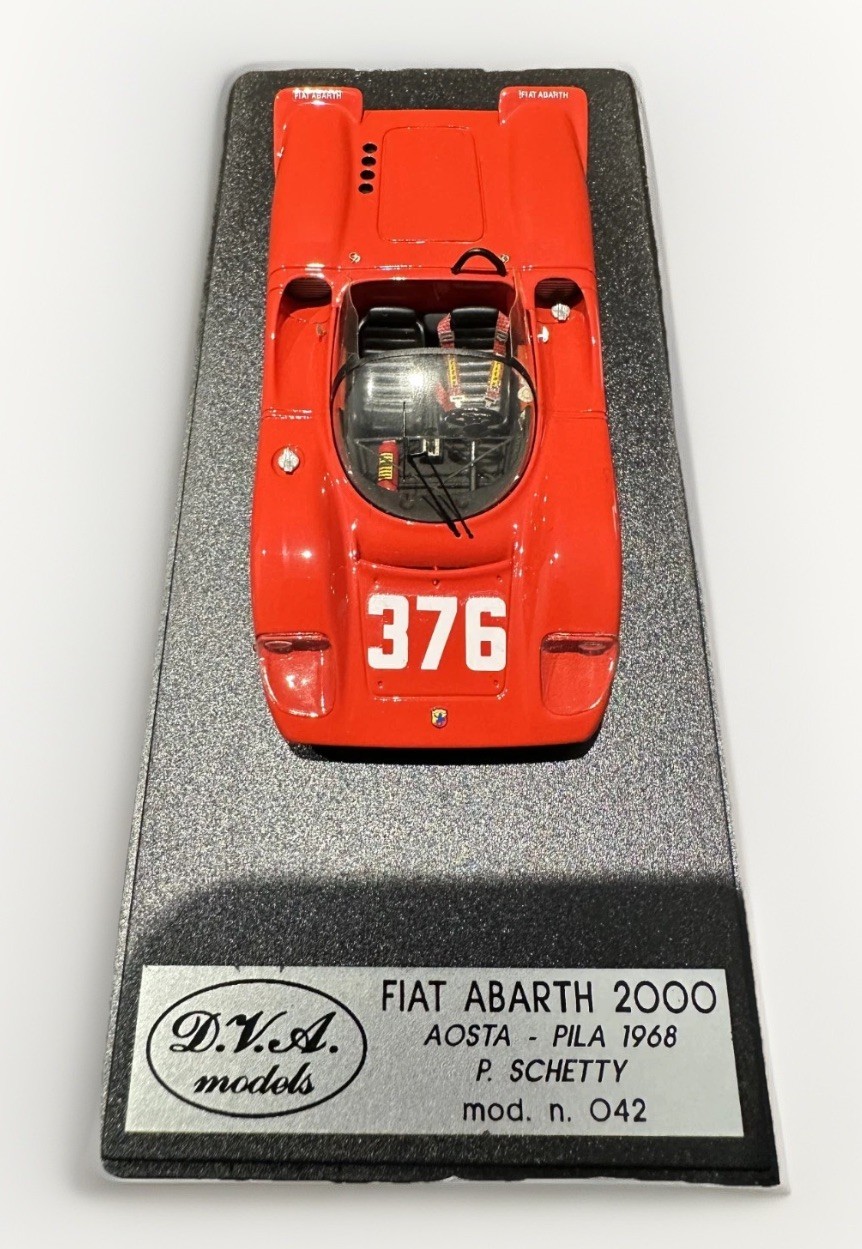 Fiat Abarth 2000 1968 P Schetty DVA Models 1/43 résine faite main - 3