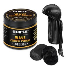 Natural Wave Pomade for Men Strong Hold, Easy Wash 360 4oz wave pomade-4pcs