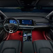 Retrofit originale KIA illuminazione led rosso vano piedi anteriore