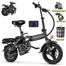 24 MPH Adult Electric Bike 560W 48V 10Ah Removable Battery Folding Electric Bike