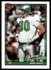 1991 Topps Mike Golic Philadelphia Eagles #206