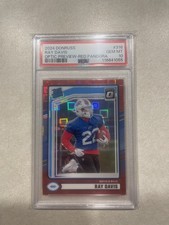 2024 Donruss Ray Davis Optic Rated Rookie Preview Red Pandora #316 Bills PSA 10