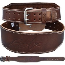 RDX Brown Leather Weight Lifting Belt  Small   EUC  