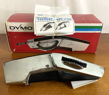 Vintage Dymo System 1550 Tapewriter Label Maker Chrome Original Box Working USA