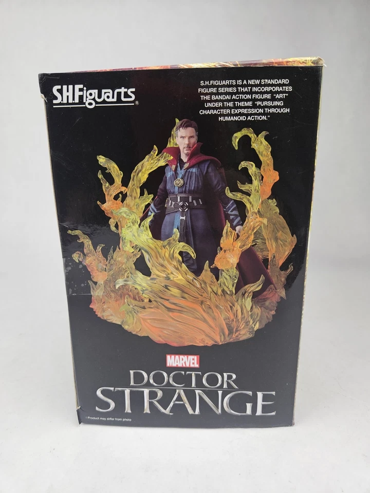 SH Figuarts Bandai DOCTOR EXTRAÑO Y Llama Ardiente Set Sellado Auténtico Foto 2 de 4