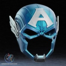 Captain America Marvel Rivals Themed Cosplay Mask Helmet