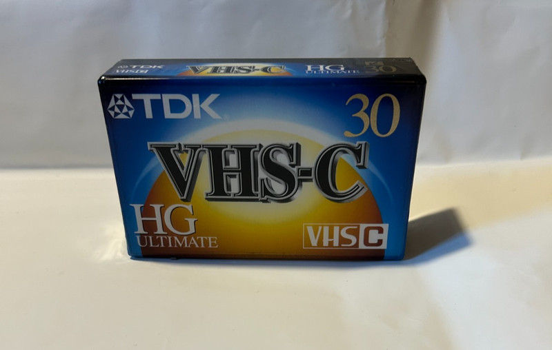 TDK TC-30 HG Ultimate VHS-C Blank- Brand New Sealed