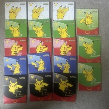 Lot Of 20 Sealed Pok mon 25th Anniversary McDonald's Happy Meal Card Packs 2021