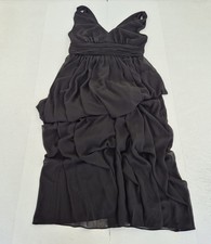 EVER PRETTY Dress 8 Black Womens Polyester Sleeveless Midi