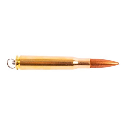 Copper & Brass Schlüsselanhänger Patrone Kaliber .50 100% Handarbeit