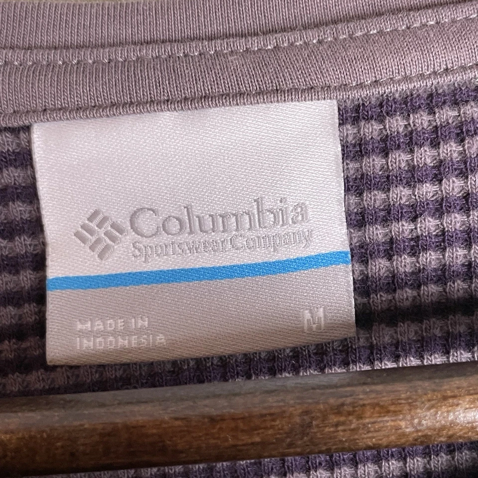 Top Columbia Para Mujer Talla Mediana Manga Larga Térmico Waffle BlackBerry Exterior Foto 4 de 4