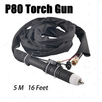 P-80 Plasma Cutter Torch Non-Touch Pilot Arc Straight 5M/16Ft Fit CUT-55P/65P