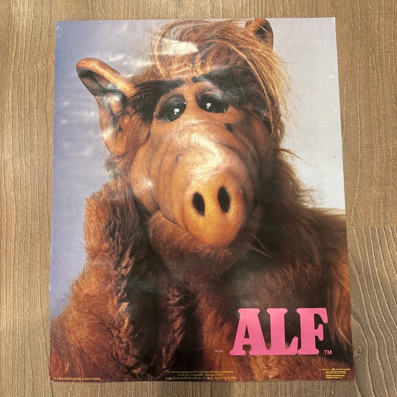 Official Alf Fan Club Poster 16 X 20 RARE Alien Life Form 1988