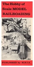 1950s Railroad Model Building "The Hobby of Scale Railroading " Vintage Booklet