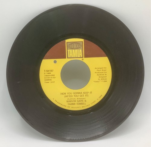 Marvin Gaye & Tammi Terrell-Five 5 RECORD LOT-1967-69 7” 45rpm-Cleaned TEST VG+ - Picture 9 of 11