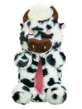 Wonder Nation Unisex Kids Cow Slippers - Super Comfy, Black  White, Size 9-10