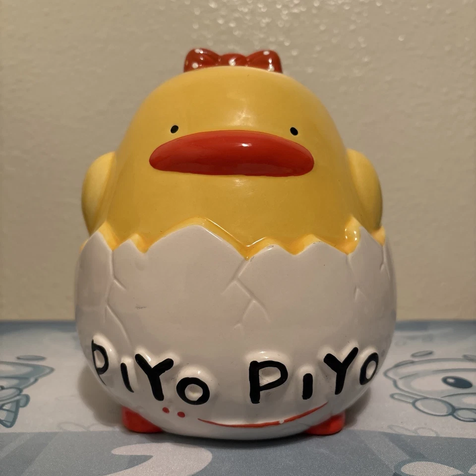 Hucha de cerámica Piyo Piyo Duck Vintage 1995 excelente estado Foto 2 de 4