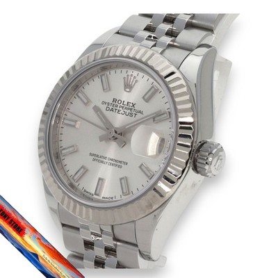 Rolex Datejust 279174 Ladies Stainless Steel 28mm Watch K18 WG Bezel