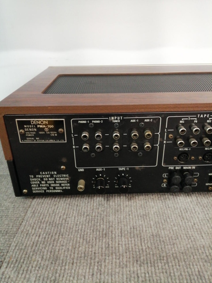 DENON PMA-700 Integrated Amplifier Vintage Japan Maintained Works