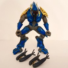 Figura de acción Halo 3 Combat Elite azul amarillo McFarlane Toys