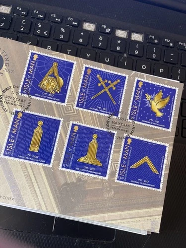 Isle of Man Stamps 2017 300 years Freemasonry First Day Cover FDC UNADDRESSED