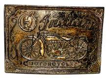INDIAN MOTORCYCLES Buckle Brasstone Vintage 1970's Scout Chief