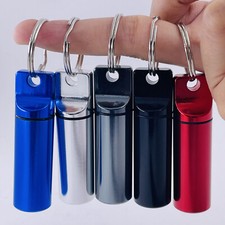 5xSmall Pill Holder Portable Mini Organizer Case Container Metal Medicine Pocket