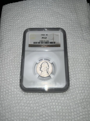 1960 Jefferson Nickel PF67 NGC Certified