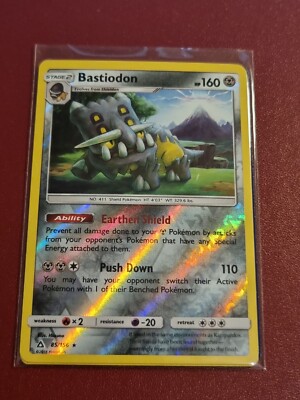 Pokemon Karte Sonne Mond Ultra Prisma Bastiodon 85/156 Rare Reverse Holo TCG